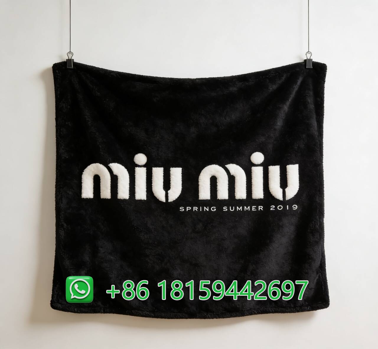Miumiu Throw Blankets